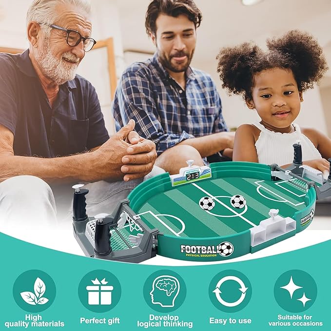 FlickGoal™ Tabletop Soccer Game for Kids & Family Fun
