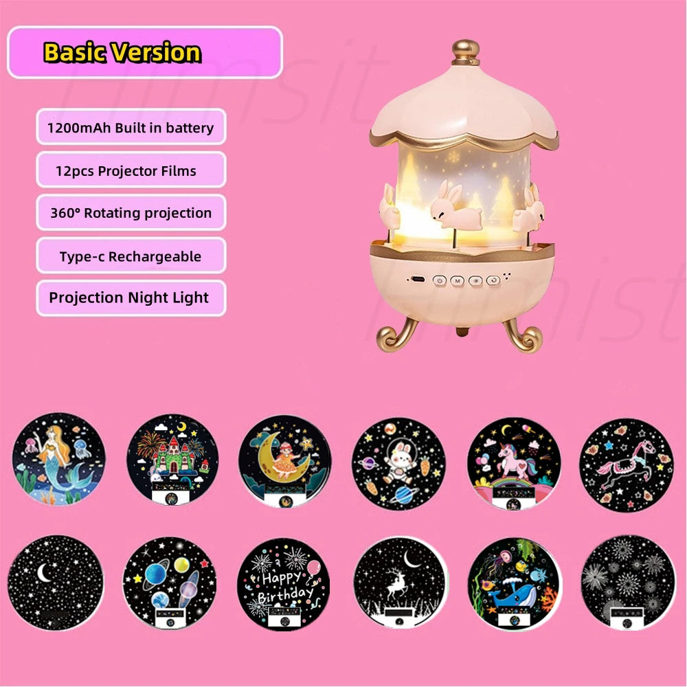 Kids Night Light Projector — 21 Films, Gift for Kids