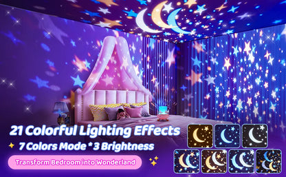 Kids Night Light Projector — 21 Films, Gift for Kids